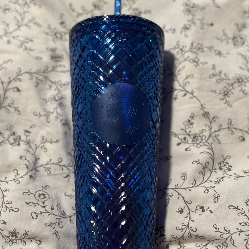 NWT Starbucks Mosaic Winter Blue Tumbler LIMITED EDITION CHRISTMAS